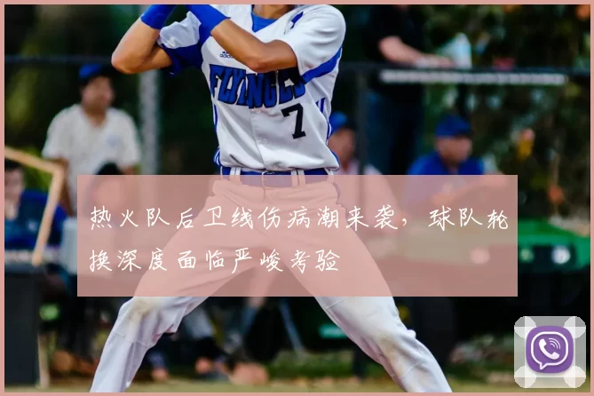 热火队后卫线伤病潮来袭，球队轮换深度面临严峻考验